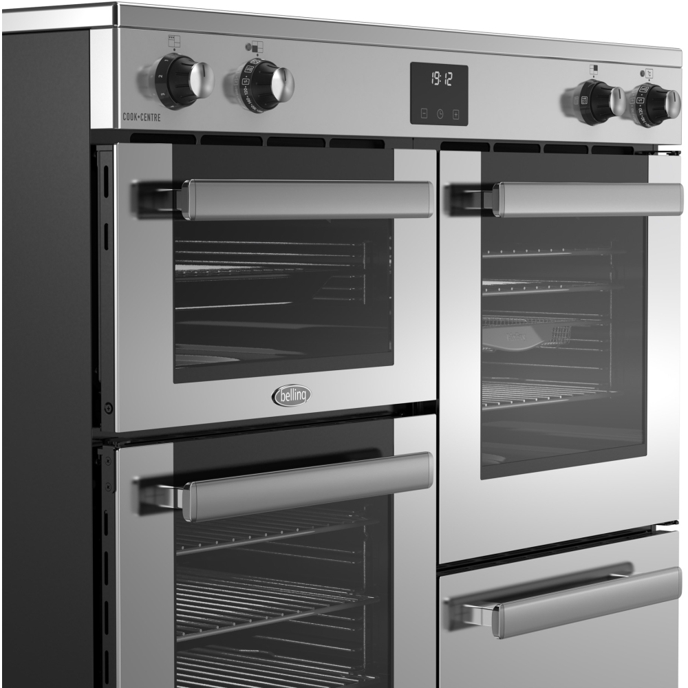 Belling RCA COOKCENTRE 100Ei 100cm Induction Range Cooker, Stainless Steel, A Rated