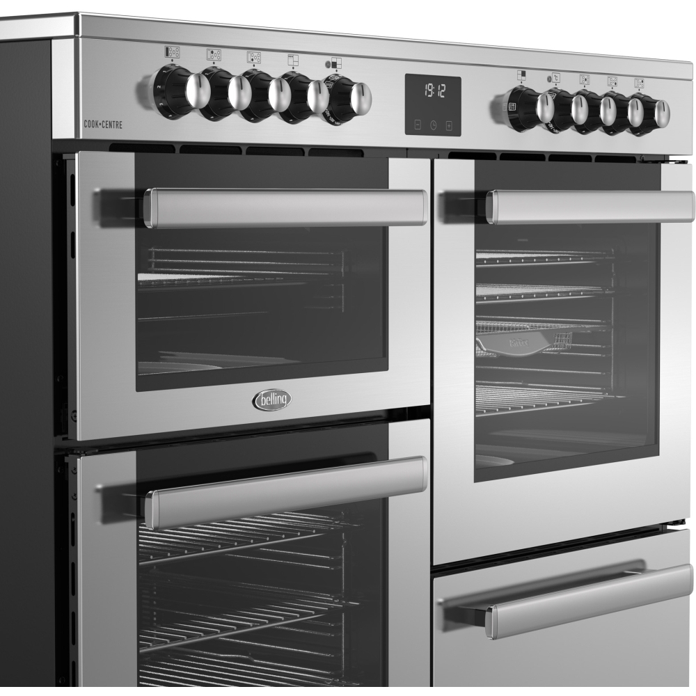 Belling RCA COOKCENTRE 110E 110cm Ceramic Range Cooker, Stainless Steel, A Rated