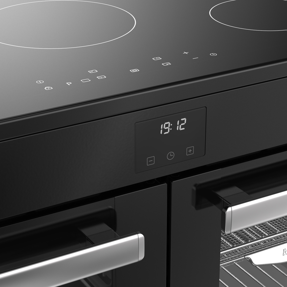 Belling RCA COOKCENTRE 110Ei 110cm Induction Range Cooker, Black, A Rated