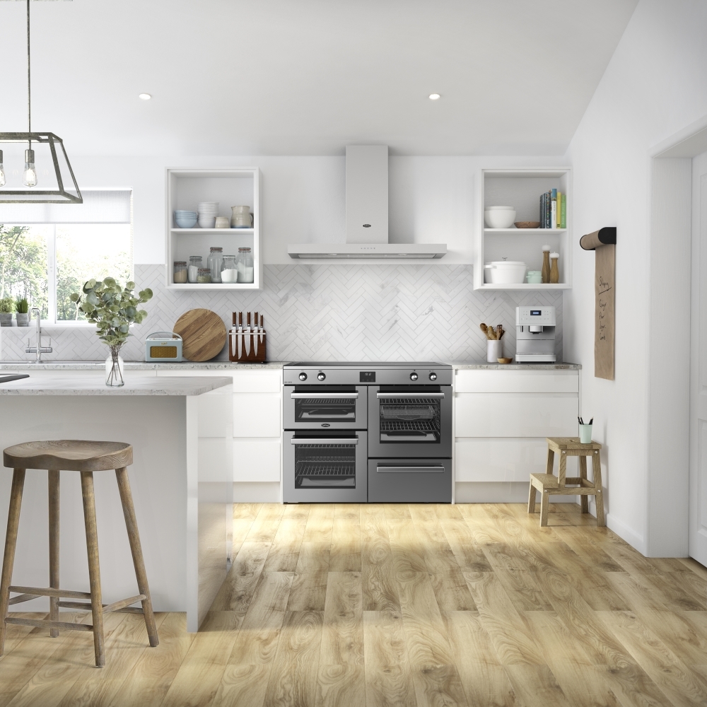 Belling RCA COOKCENTRE 110Ei 110cm Induction Range Cooker, Stainless Steel, A Rated