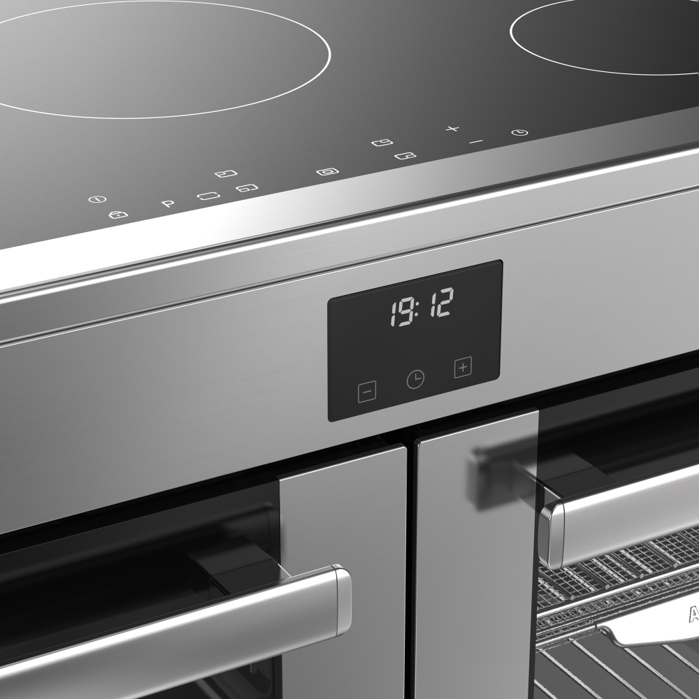 Belling RCA COOKCENTRE 110Ei 110cm Induction Range Cooker, Stainless Steel, A Rated