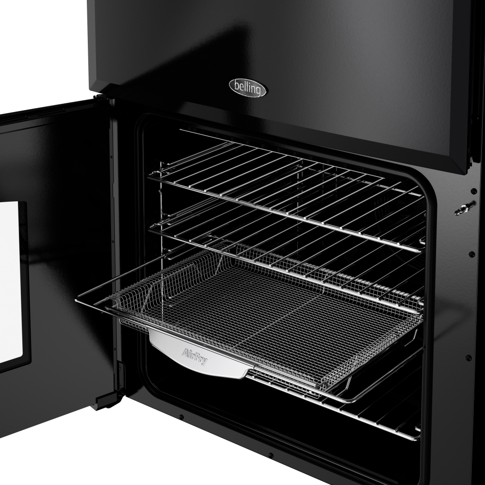 Belling MRA FARMHOUSE 60 Dual Fuel Cooker with Double Oven, Black, A Rated