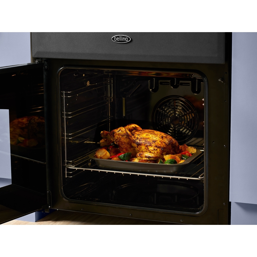 Belling MRA FARMHOUSE 60 Dual Fuel Cooker with Double Oven, Cream, A Rated