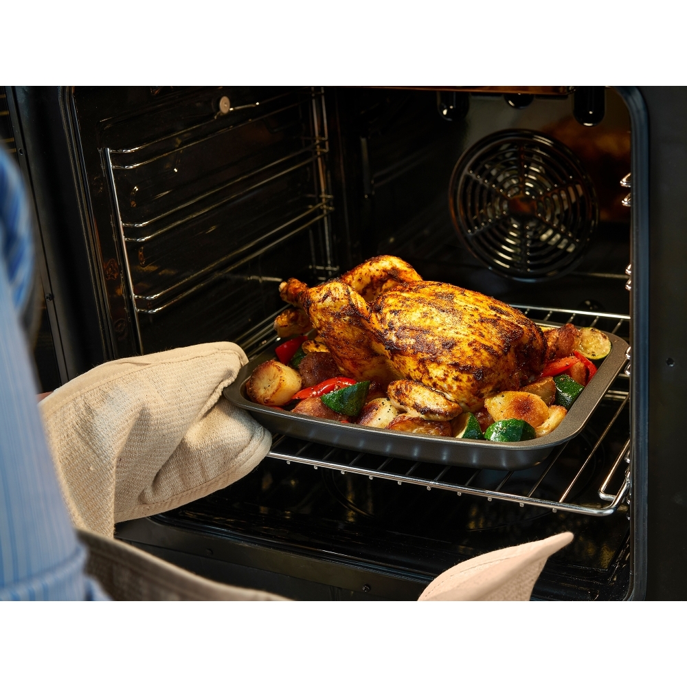 Belling MRA FARMHOUSE 60 Dual Fuel Cooker with Double Oven, Cream, A Rated