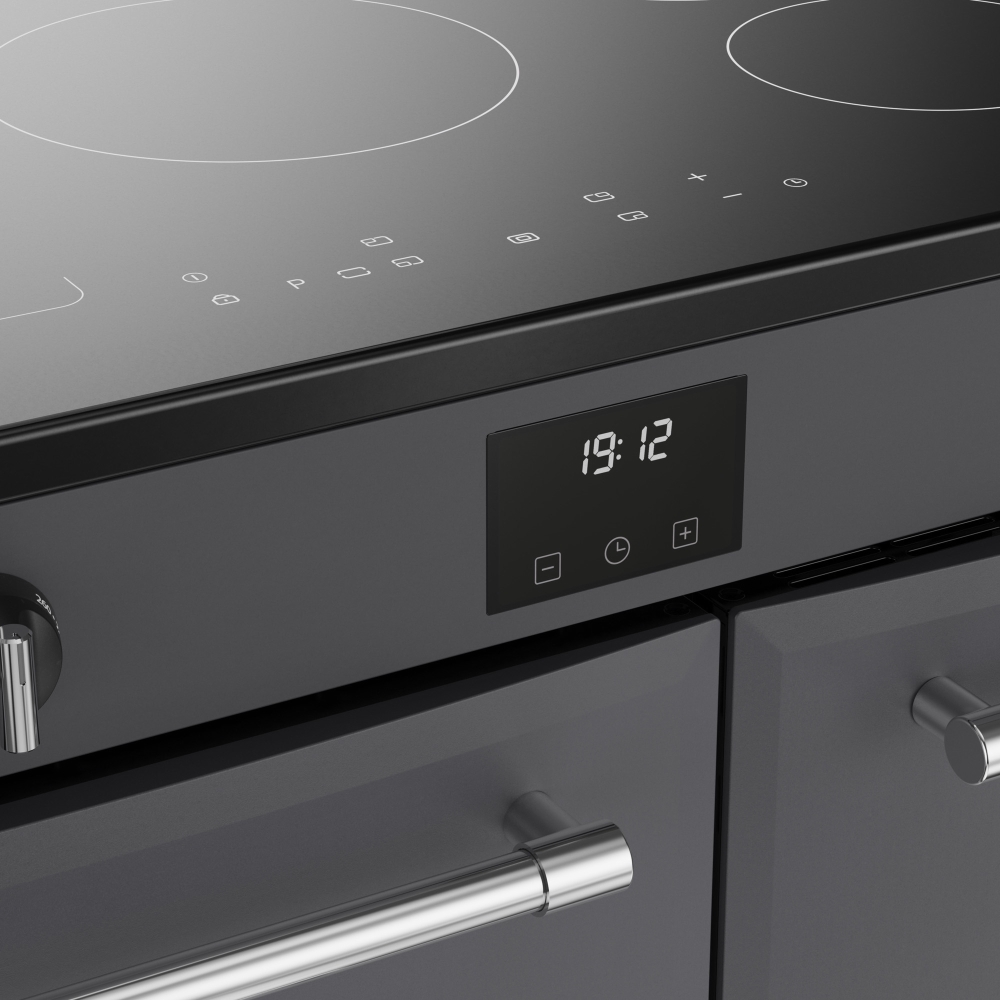 Belling RCA FARMHOUSE 90Ei A 90cm Induction Range Cooker, Grey, A Rated