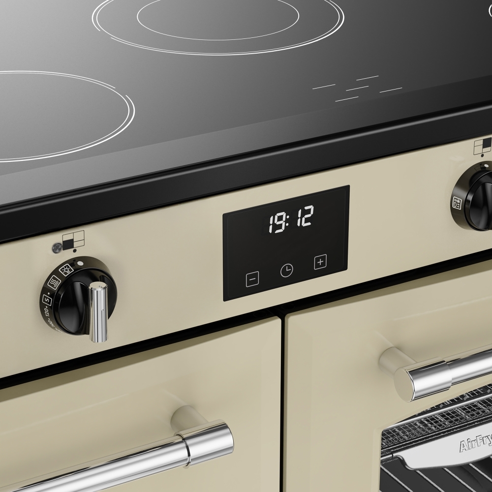 Belling RCA FARMHOUSE 100E C 100cm Ceramic Range Cooker, Cream, A Rated