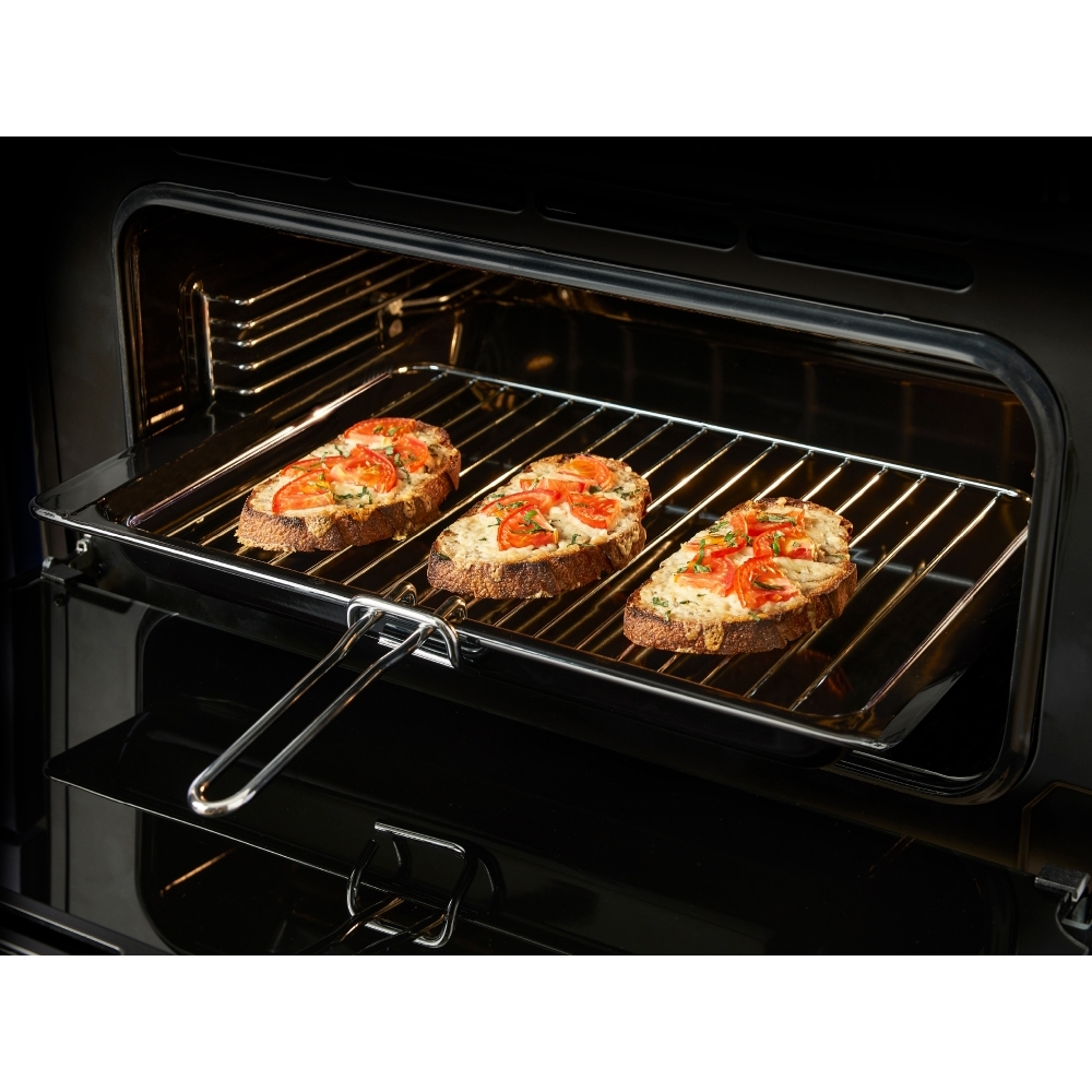 Belling Farmhouse 100DF 100cm Dual Fuel Range Cooker, Grey, A Rated