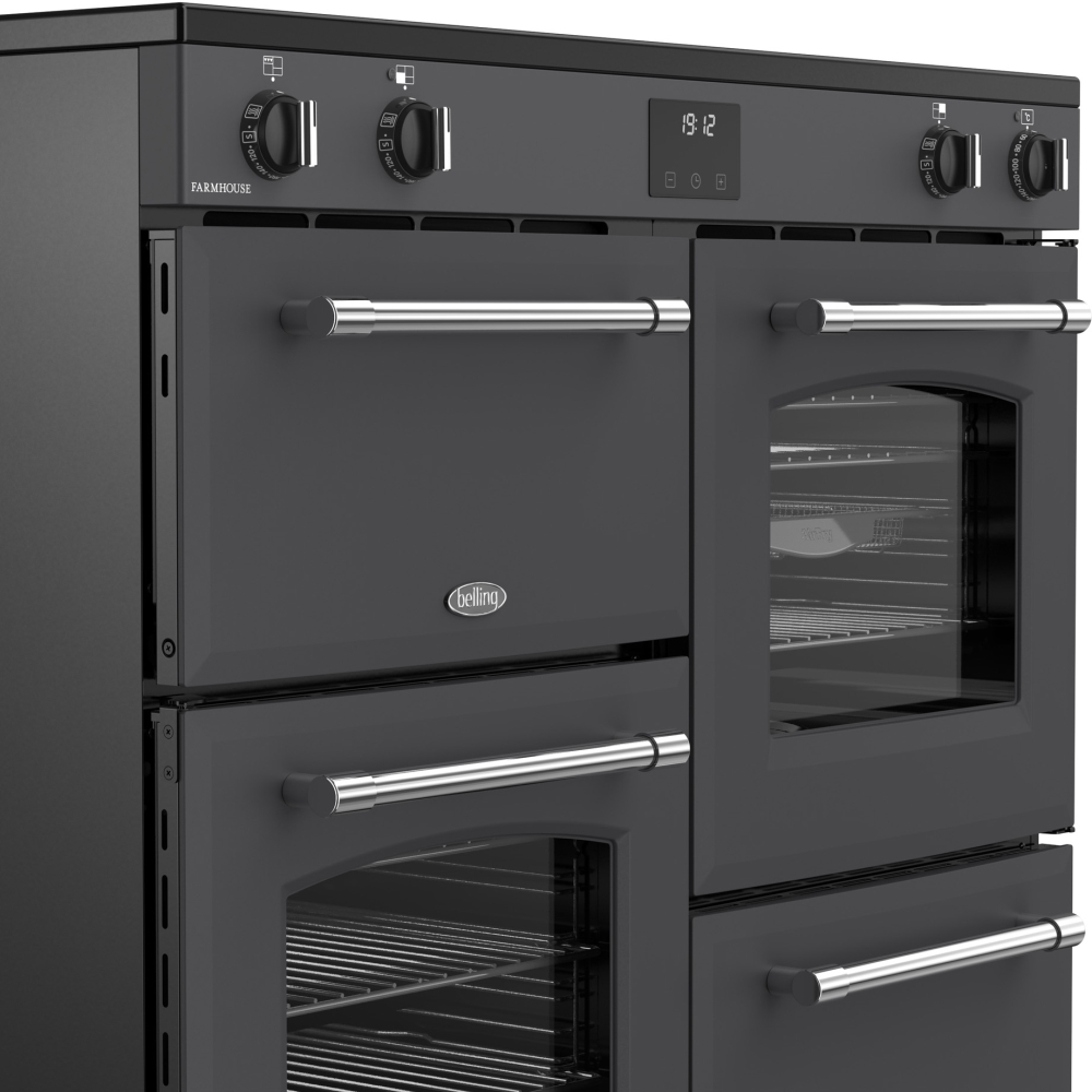 Belling RCA FARMHOUSE 100Ei 100cm Induction Range Cooker, Grey, A Rated