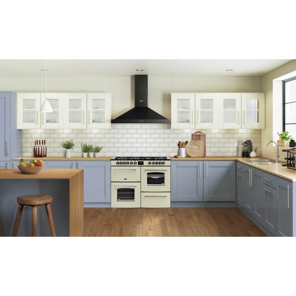Belling RCA FARMHOUSE 110DF 110cm Dual Fuel Range Cooker, Cream, A Rated