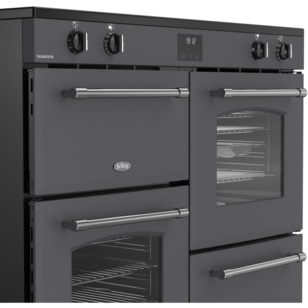 Belling RCA FARMHOUSE 110Ei 110cm Induction Range Cooker, Grey, A Rated