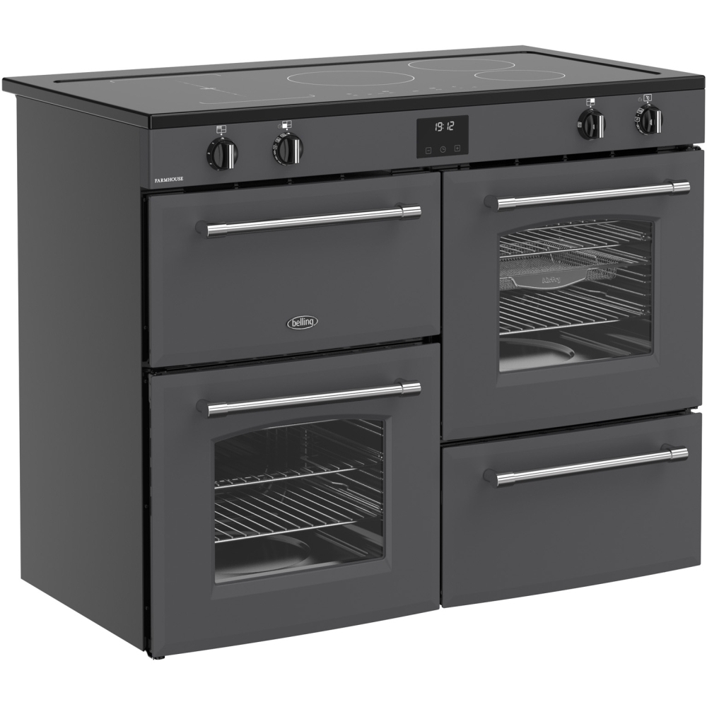 Belling RCA FARMHOUSE 110Ei 110cm Induction Range Cooker, Grey, A Rated