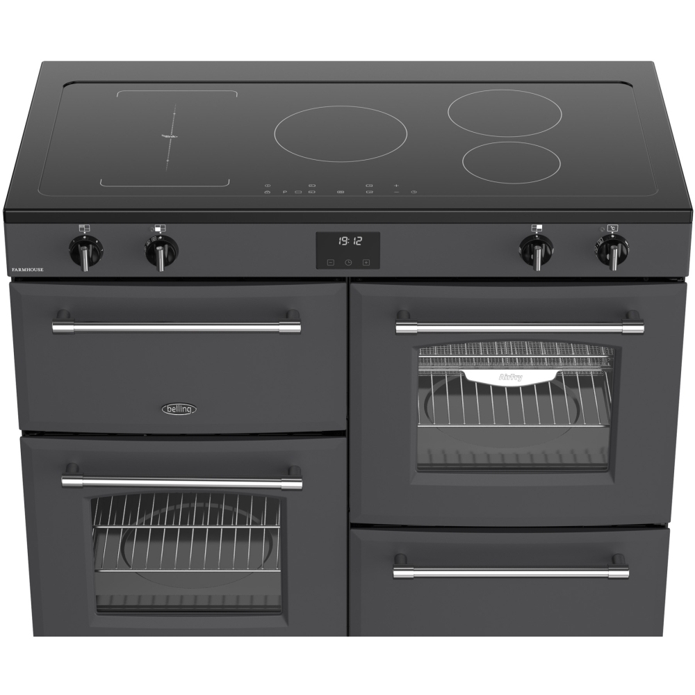 Belling RCA FARMHOUSE 110Ei 110cm Induction Range Cooker, Grey, A Rated