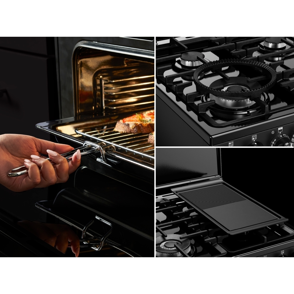 Stoves DX MRA RICH 60DF Dual Fuel Cooker with Double Oven, Grey, A Rated