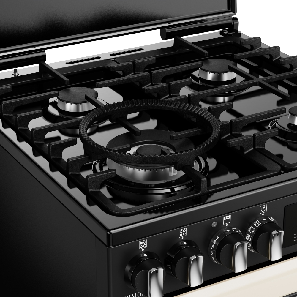 Stoves DX MRA RICH 60DF Dual Fuel Cooker with Double Oven, Cream, A Rated