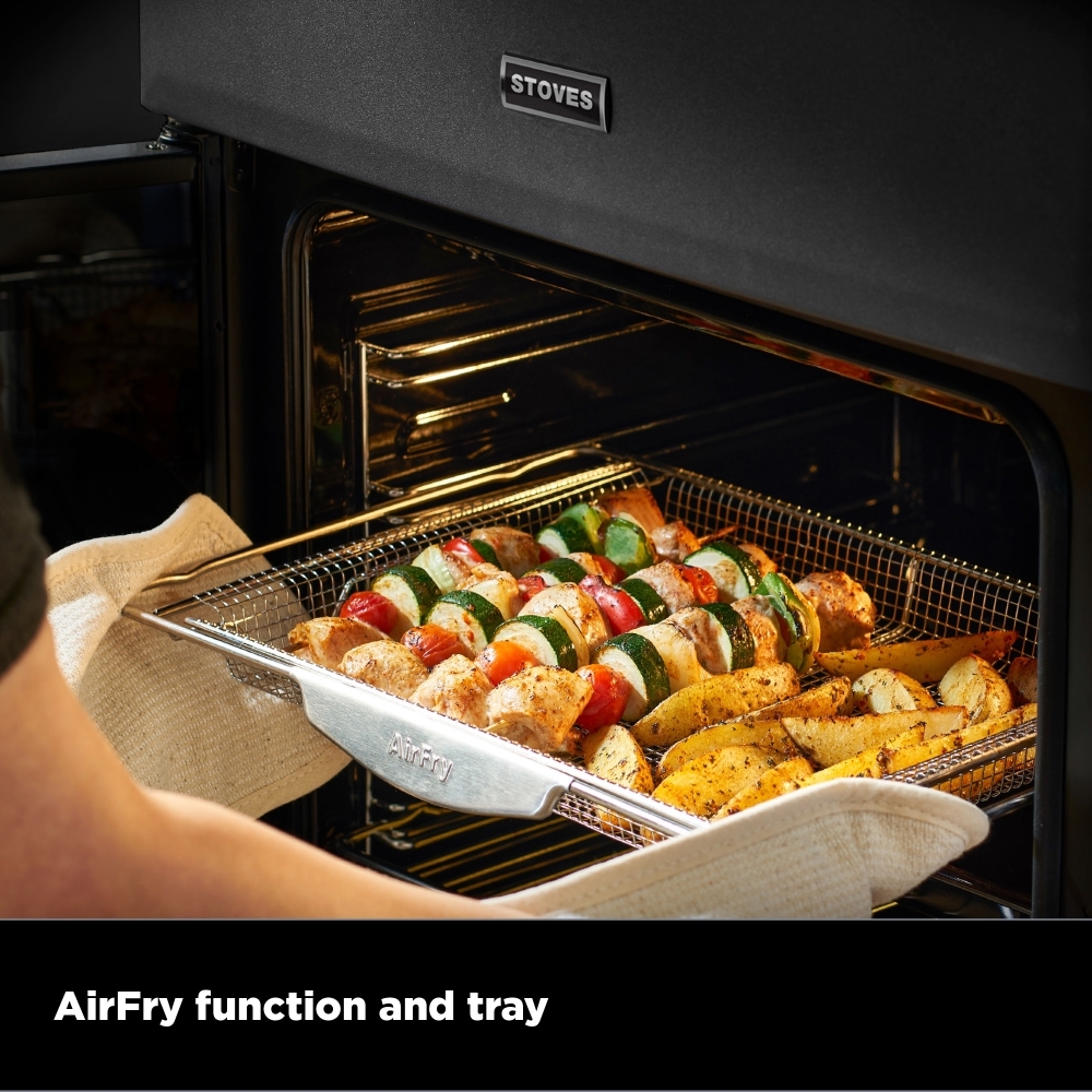 Stoves DX MRA RICH 60DF Dual Fuel Cooker with Double Oven, Cream, A Rated