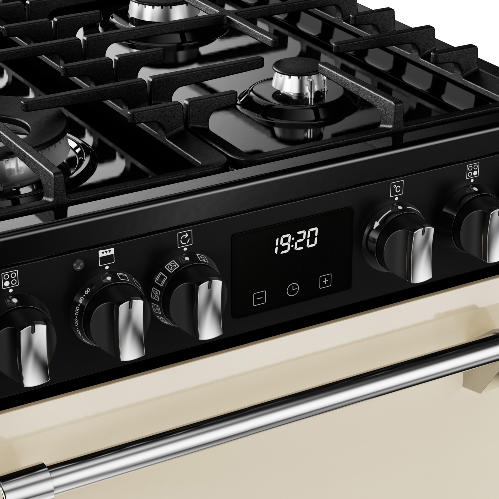 Stoves DX MRA RICH 60DF Dual Fuel Cooker with Double Oven, Cream, A Rated
