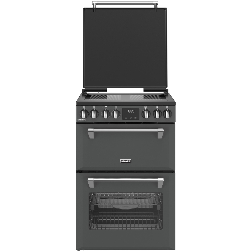 Stoves Richmond DX 60Ei RTY Induction Electric Cooker with Double Oven, Grey, A Rated