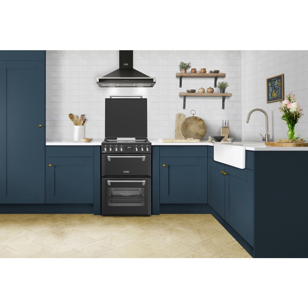 Stoves Richmond DX 60Ei RTY Induction Electric Cooker with Double Oven,  Black, A Rated