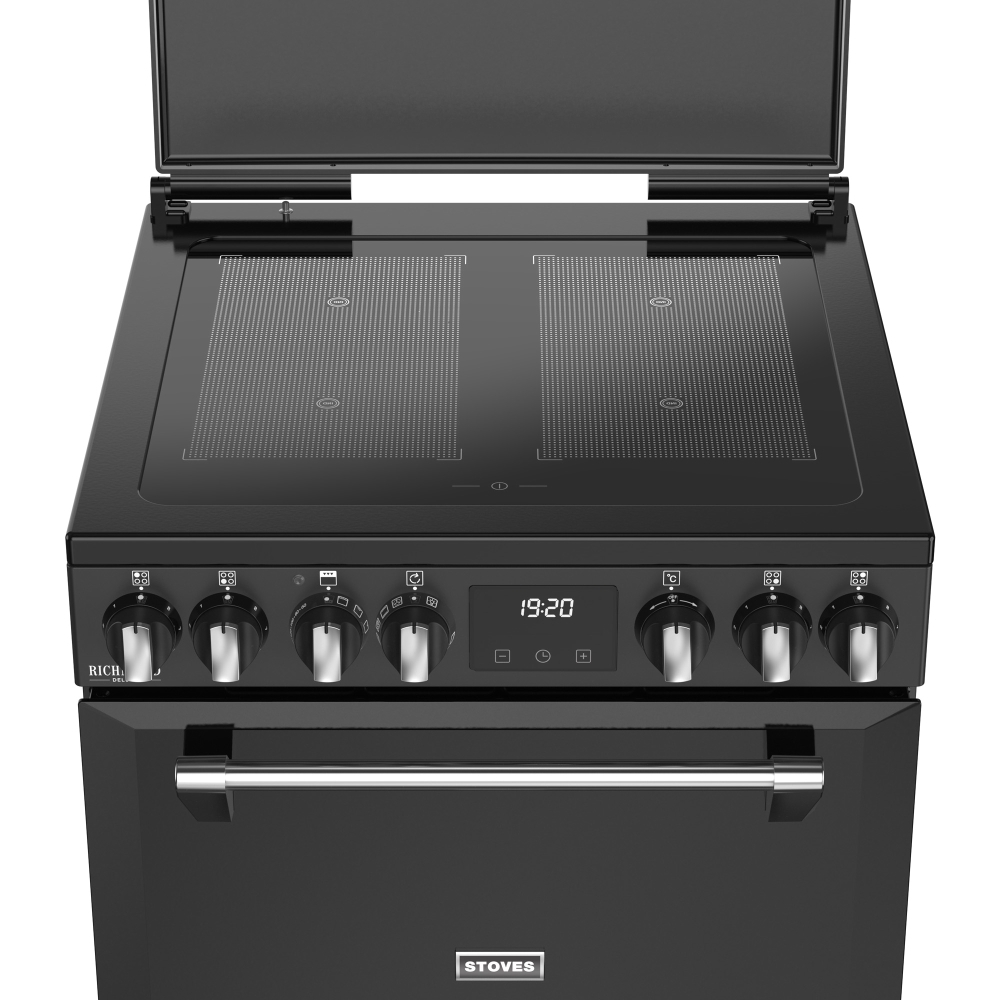 Stoves Richmond DX 60Ei RTY Induction Electric Cooker with Double Oven, Black, A Rated