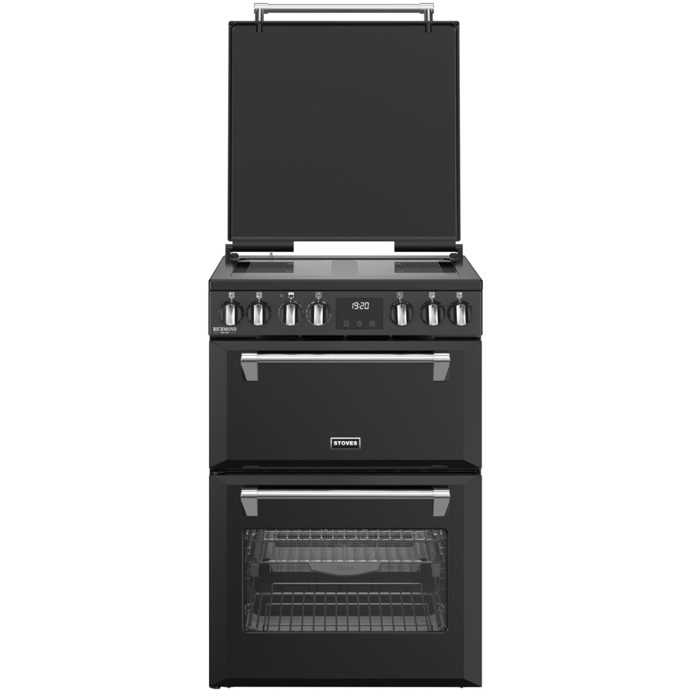 Stoves Richmond DX 60Ei RTY Induction Electric Cooker with Double Oven, Black, A Rated