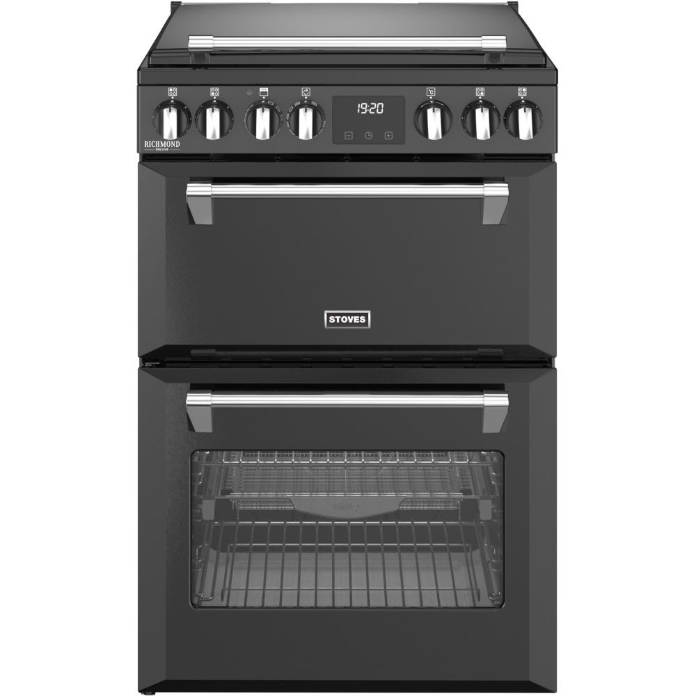 Stoves Richmond DX 60Ei RTY Induction Electric Cooker with Double Oven,  Black, A Rated