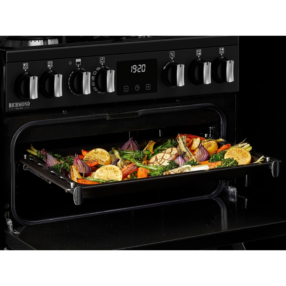 Stoves Richmond DX 60Ei RTY Induction Electric Cooker with Double Oven, Cream, A Rated