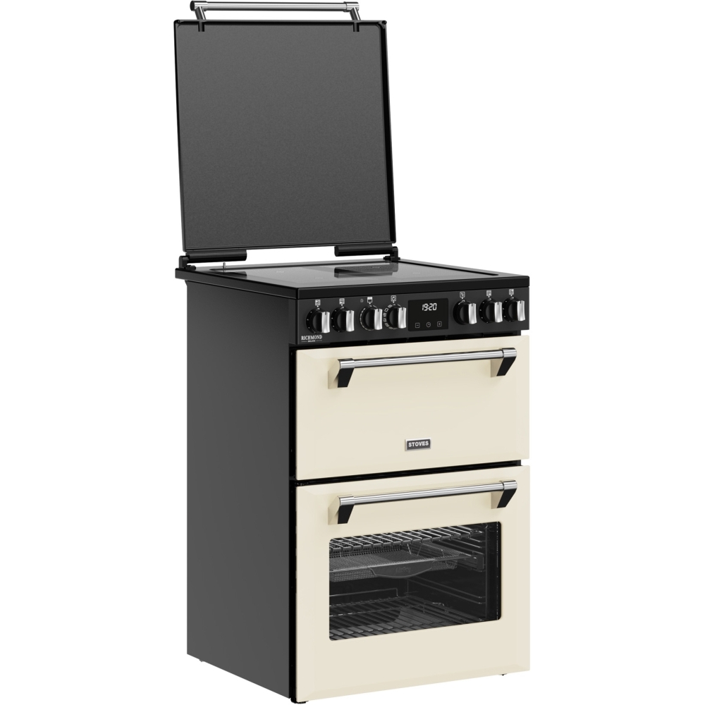 Stoves Richmond DX 60Ei RTY Induction Electric Cooker with Double Oven, Cream, A Rated
