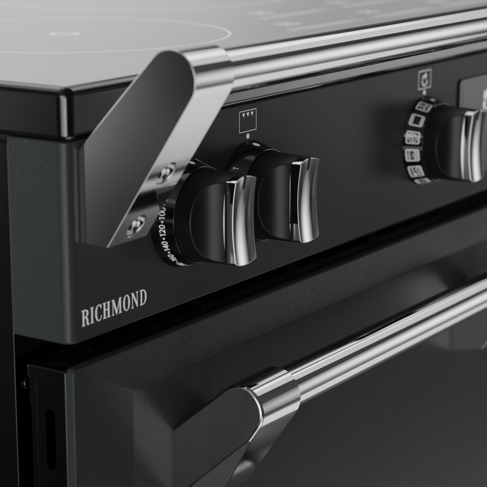 Stoves RCA RICH 90Ei TCH ANT 90cm Induction Range Cooker, Grey, A Rated