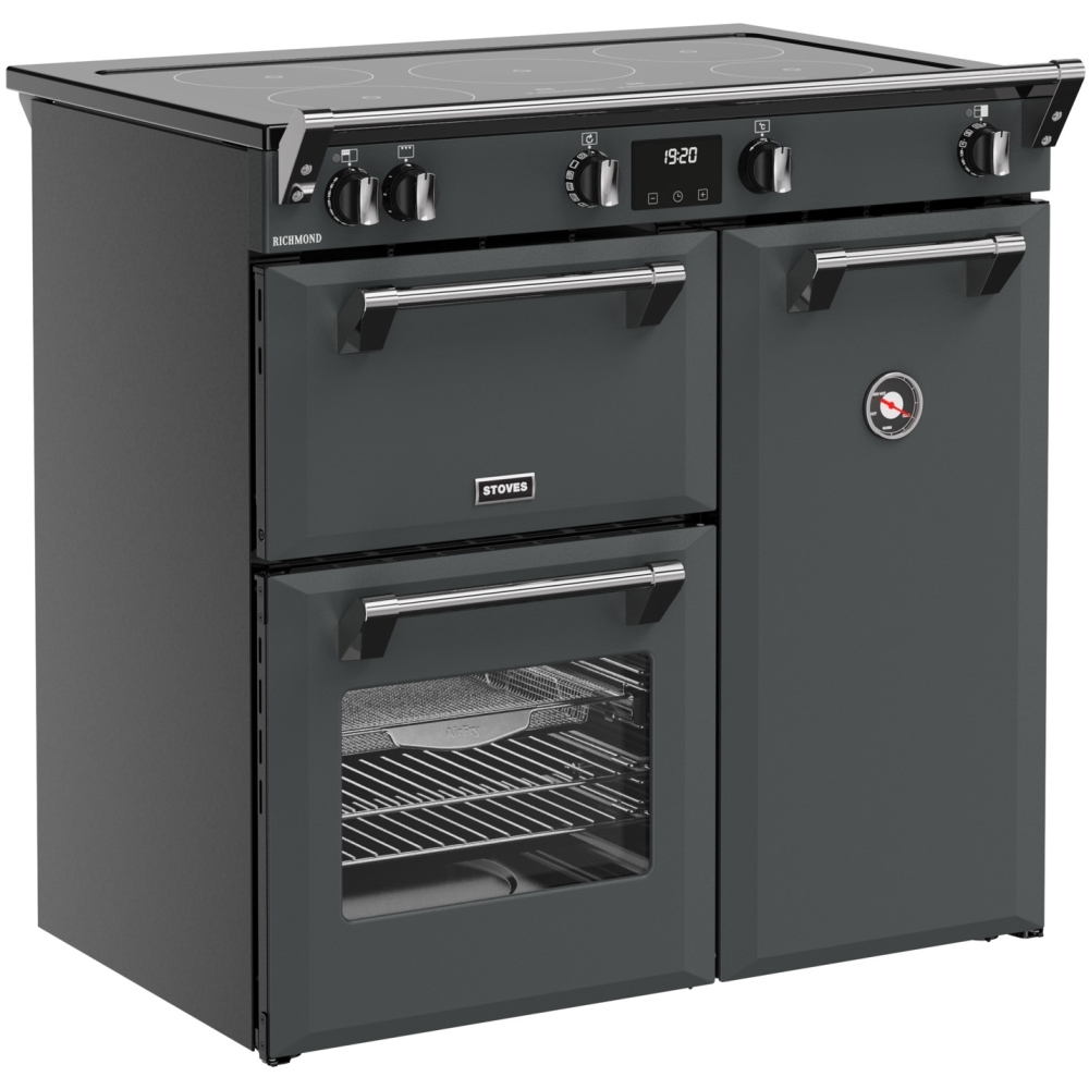 Stoves RCA RICH 90Ei TCH ANT 90cm Induction Range Cooker, Grey, A Rated
