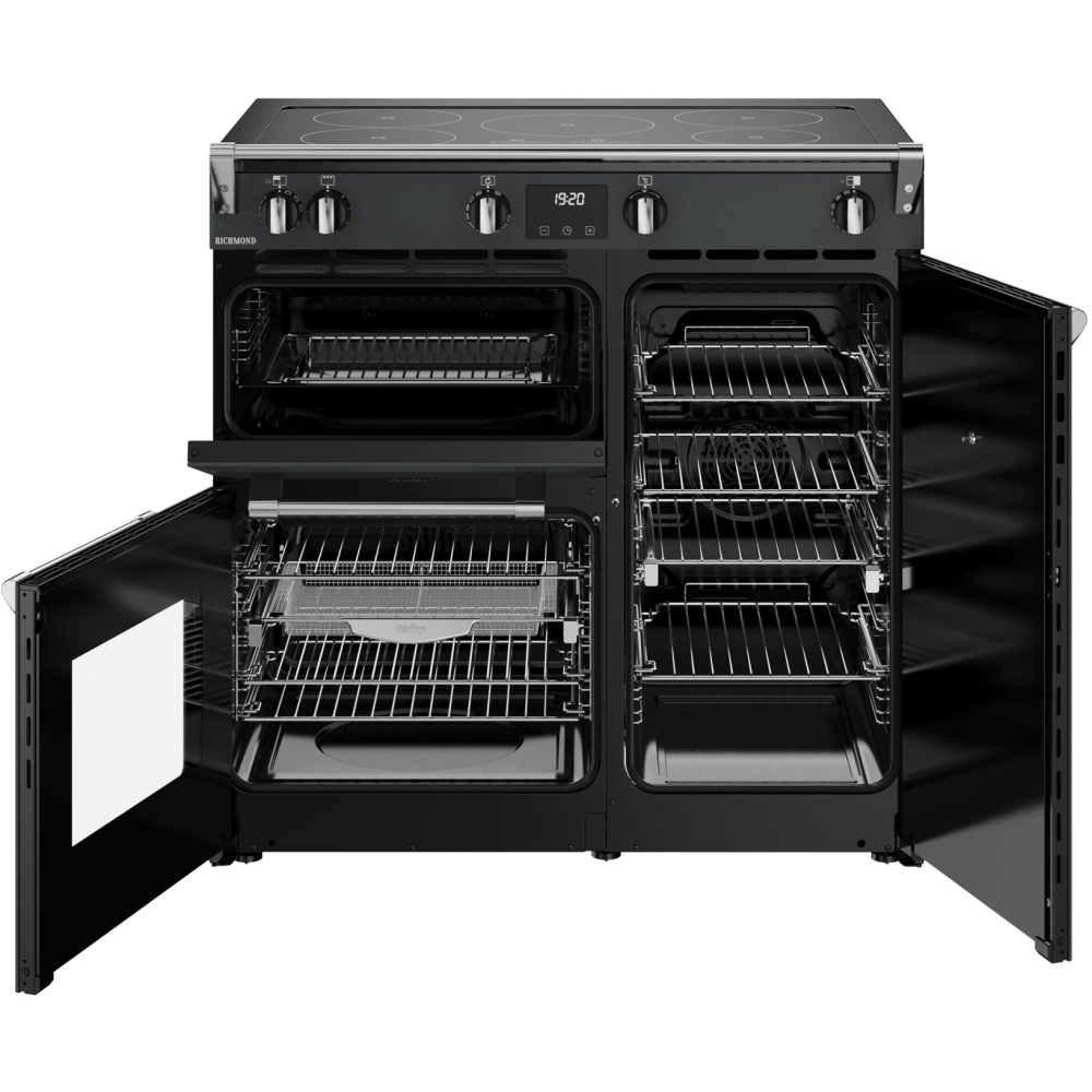 Stoves RCA RICH 90Ei TCH ANT 90cm Induction Range Cooker, Grey, A Rated