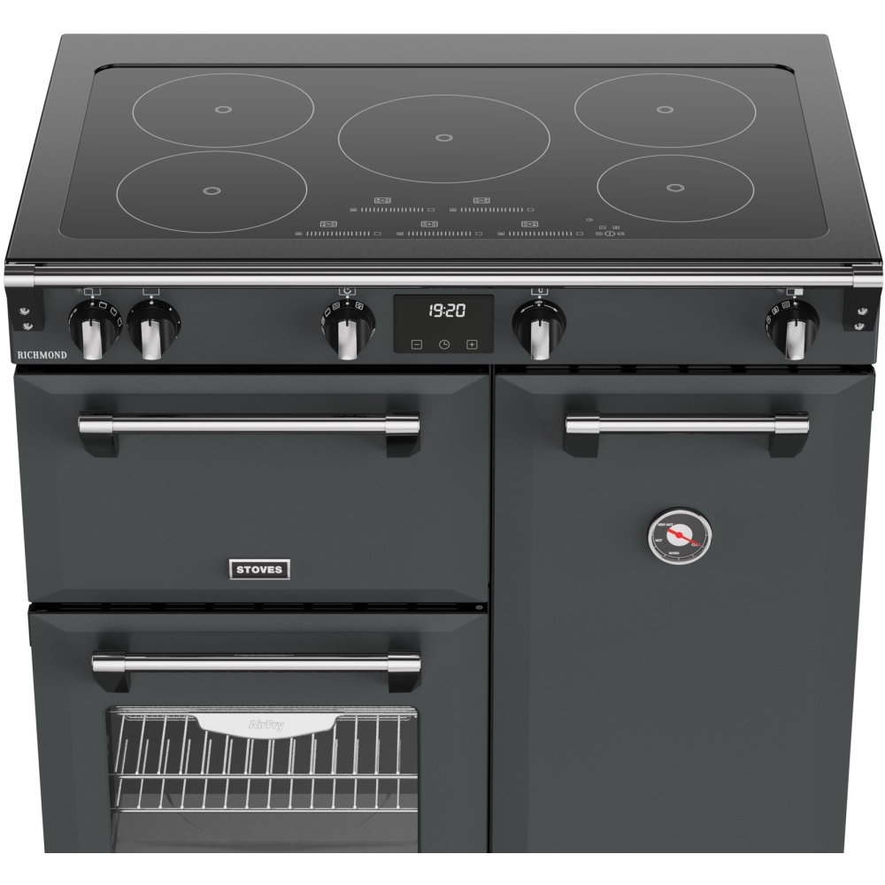 Stoves RCA RICH 90Ei TCH ANT 90cm Induction Range Cooker, Grey, A Rated