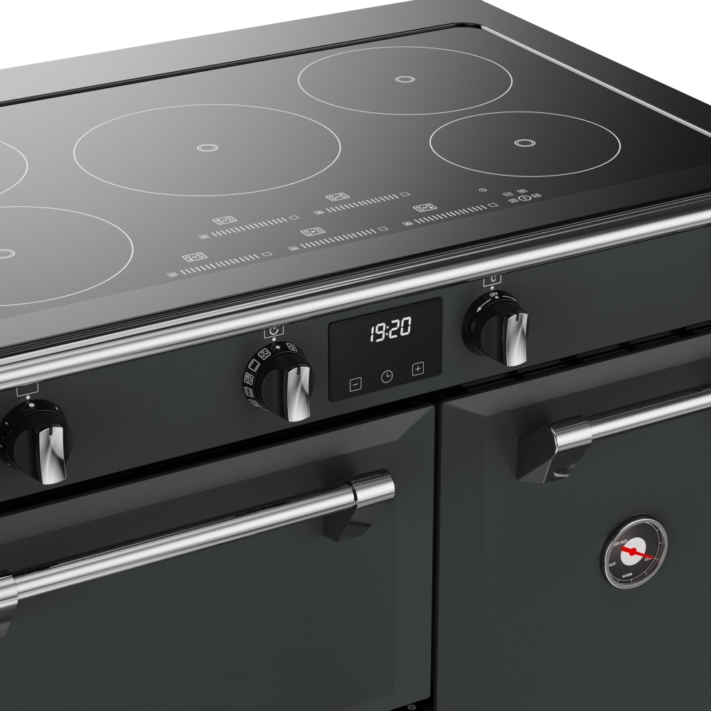 Stoves RCA RICH 90Ei TCH ANT 90cm Induction Range Cooker, Grey, A Rated