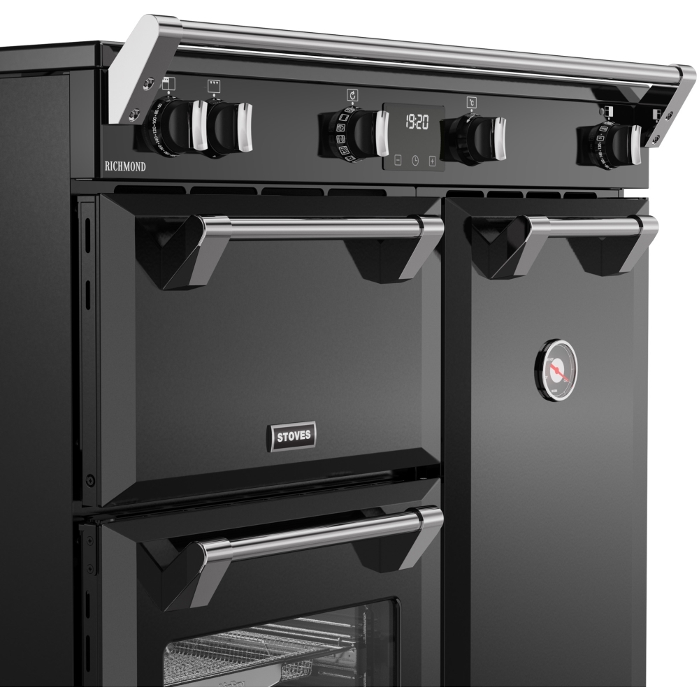 Stoves Richmond 90Ei TCH 90cm Induction Range Cooker, Black, A Rated