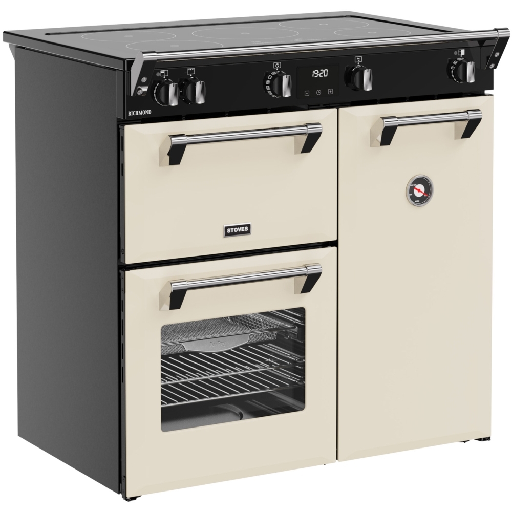 Stoves RCA RICH 90Ei TCH CRM 90cm Induction Range Cooker, Cream, A Rated
