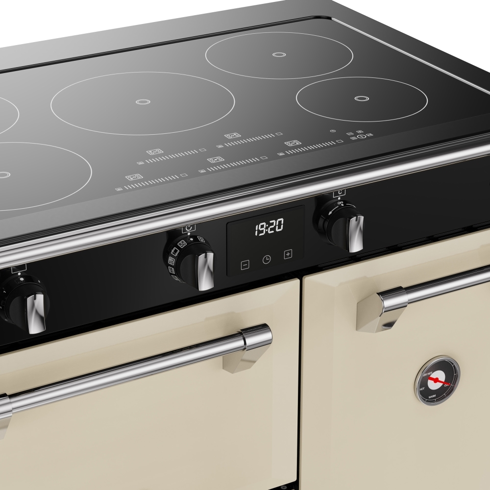 Stoves RCA RICH 90Ei TCH CRM 90cm Induction Range Cooker, Cream, A Rated