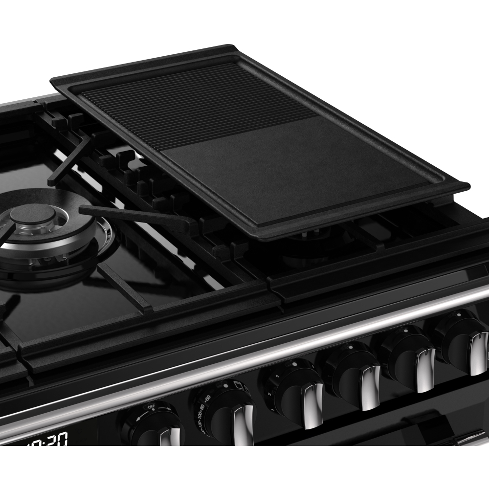 Stoves Richmond 100DF 100cm Dual Fuel Range Cooker, Black, A Rated