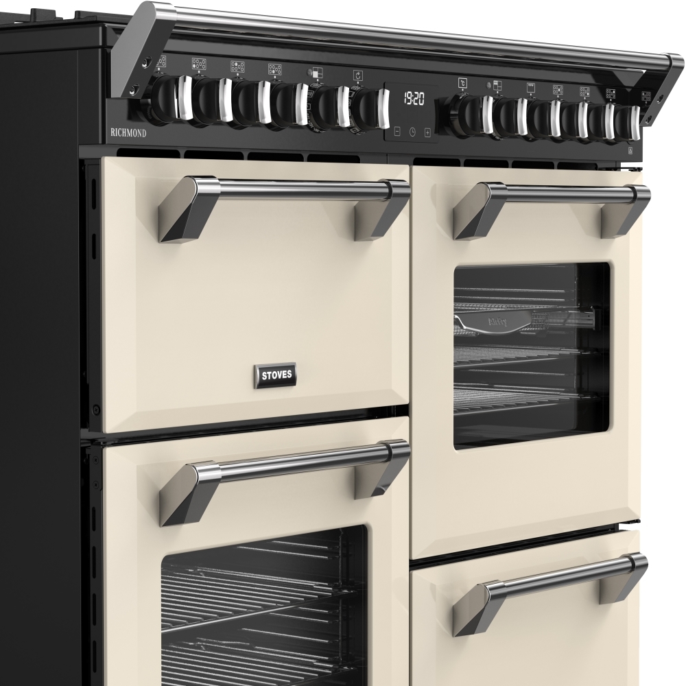 Stoves RCA RICH 100DF CRM 100cm Dual Fuel Range Cooker, Cream, A Rated