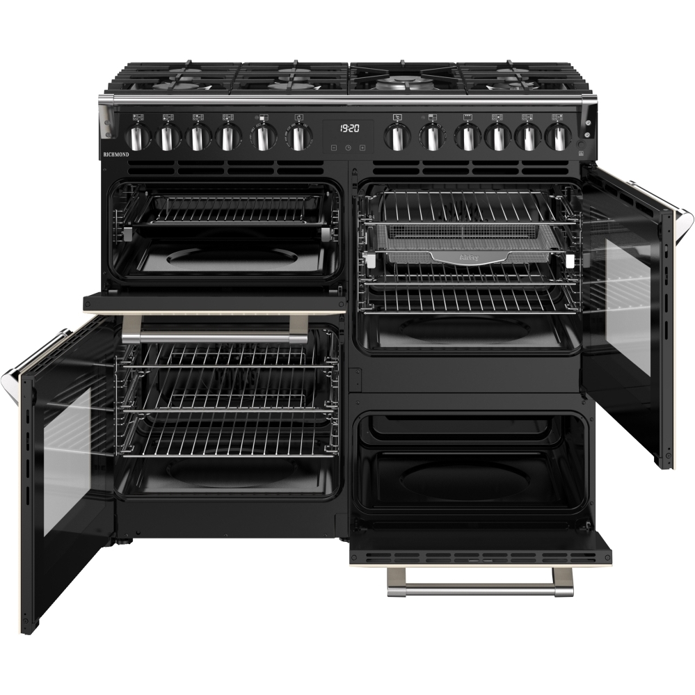 Stoves RCA RICH 100DF CRM 100cm Dual Fuel Range Cooker, Cream, A Rated