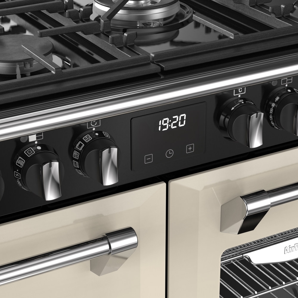 Stoves RCA RICH 100DF CRM 100cm Dual Fuel Range Cooker, Cream, A Rated