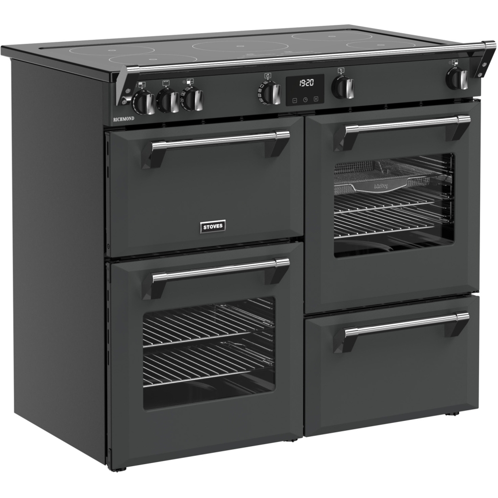 Stoves RCA RICH 100Ei TCH AN 100cm Induction Range Cooker, Grey, A Rated