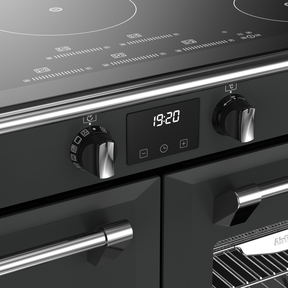 Stoves RCA RICH 100Ei TCH AN 100cm Induction Range Cooker, Grey, A Rated