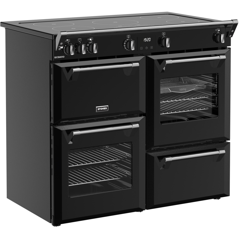 Stoves RCA RICH 100Ei TCH BL 100cm Induction Range Cooker, Black, A Rated