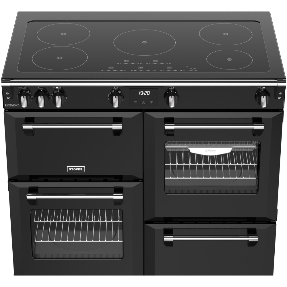 Stoves RCA RICH 100Ei TCH BL 100cm Induction Range Cooker, Black, A Rated