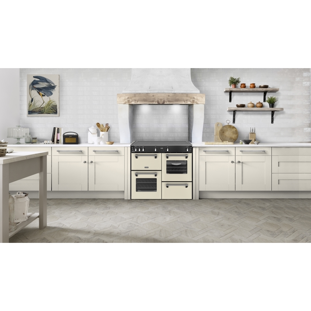 Stoves RCA RICH 100Ei TCH CR 100cm Induction Range Cooker, Cream, A Rated