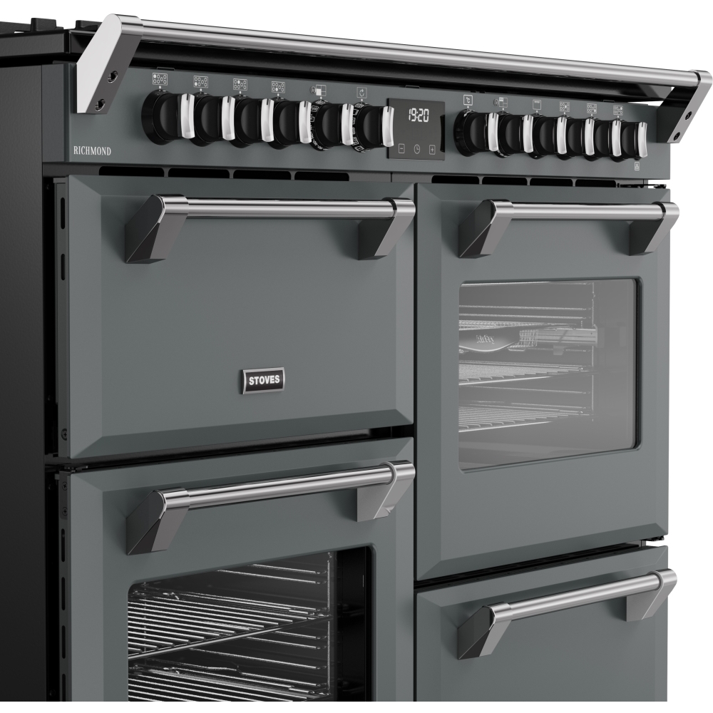 Stoves RCA RICH 110DF ANT 110cm Dual Fuel Range Cooker, Grey, A Rated