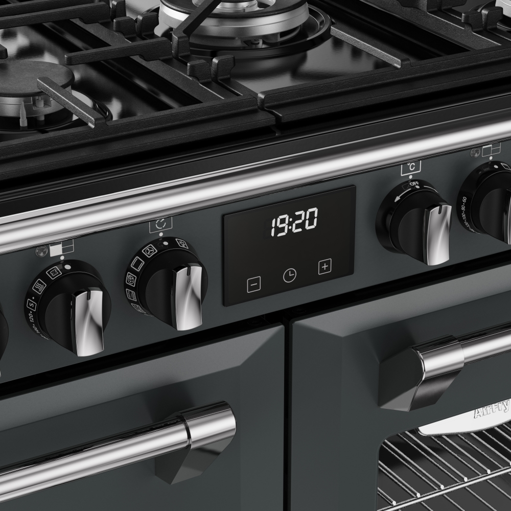 Stoves RCA RICH 110DF ANT 110cm Dual Fuel Range Cooker, Grey, A Rated