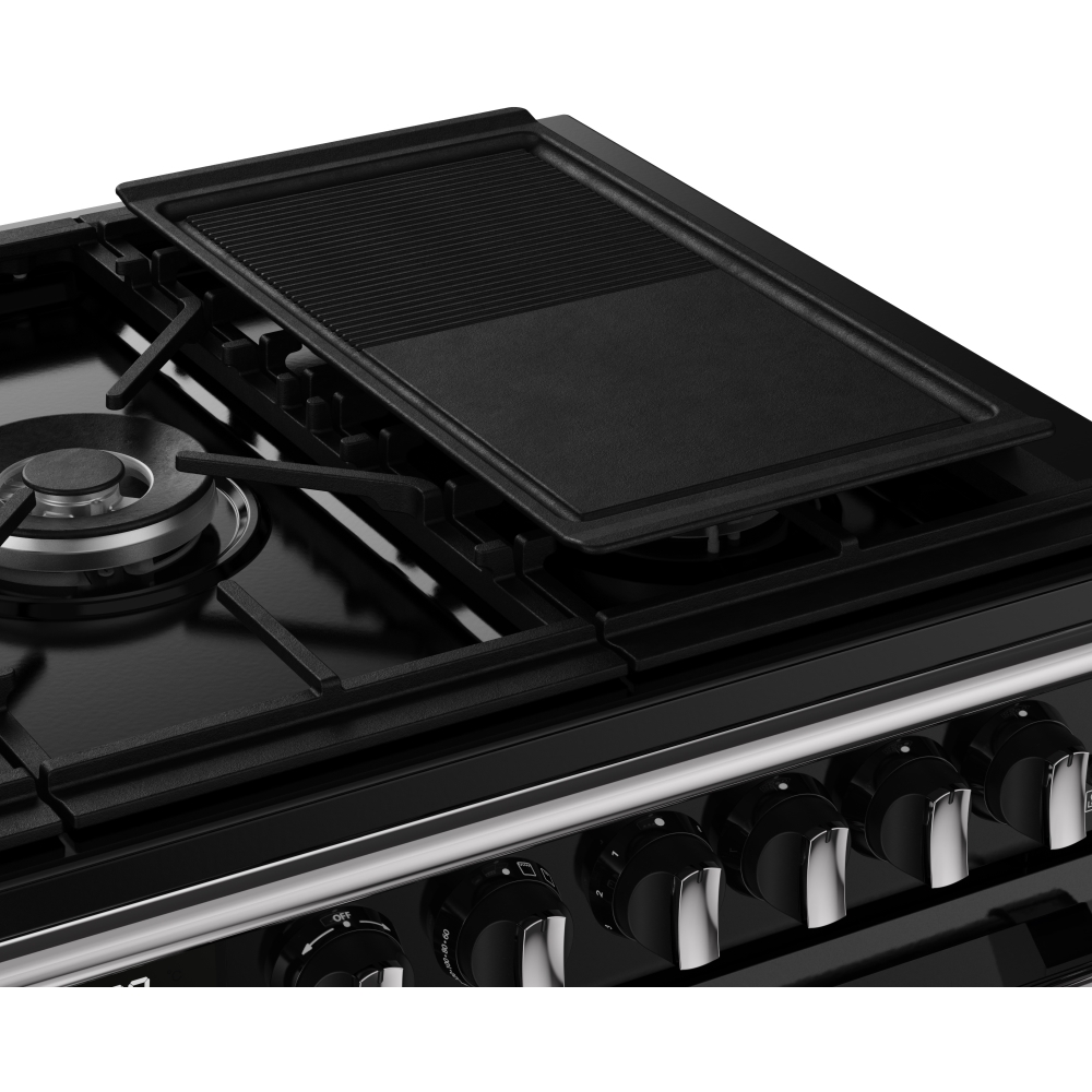 Stoves RCA RICH 110DF BLK 110cm Dual Fuel Range Cooker, Black, A Rated