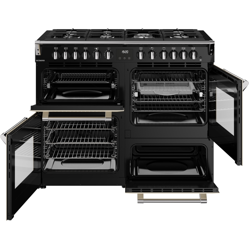 Stoves RCA RICH 110DF CRM 110cm Dual Fuel Range Cooker, Cream, A Rated