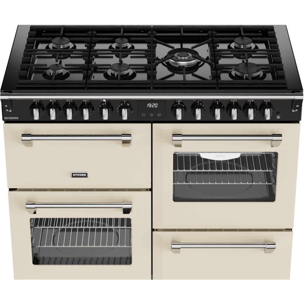 Stoves RCA RICH 110DF CRM 110cm Dual Fuel Range Cooker, Cream, A Rated