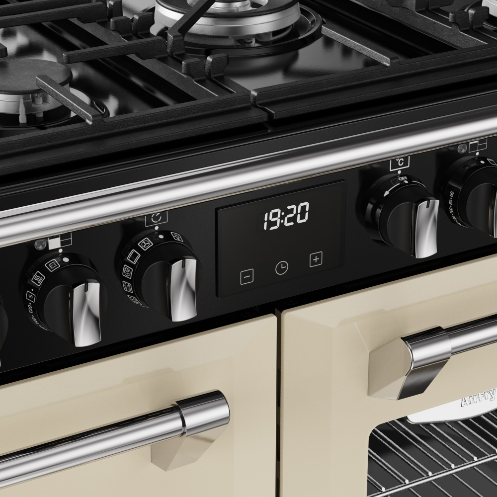 Stoves RCA RICH 110DF CRM 110cm Dual Fuel Range Cooker, Cream, A Rated